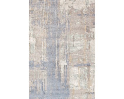 Pasargad - Modern Collection Hand-Loomed Bamboo Silk and Wool Area Rug 96'' x 120'' PEL-17