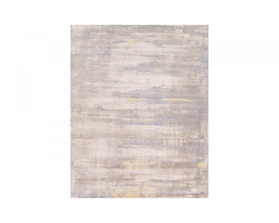 Pasargad - Modern Collection Handloom Ivory Bamboo Silk and Wool Area Rug PEL-46