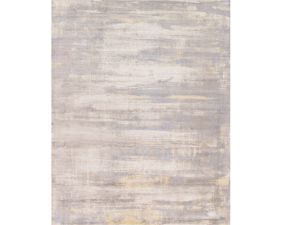 Pasargad Modern Collection Hand-Loomed Bamboo Silk/Wool Area Rug - Ivory/Gold, 144" x 180" (PEL-46 12X15)