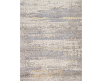 Pasargad Modern Collection Hand-Loomed Bamboo Silk/Wool Area Rug - Ivory/Gold, 144" x 180" (PEL-46 12X15)