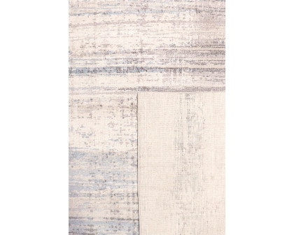 Pasargad Modern Collection Handloom Silver Bamboo Silk and Wool Area Rug (PEL-47 10X14) - 120'' x 168''