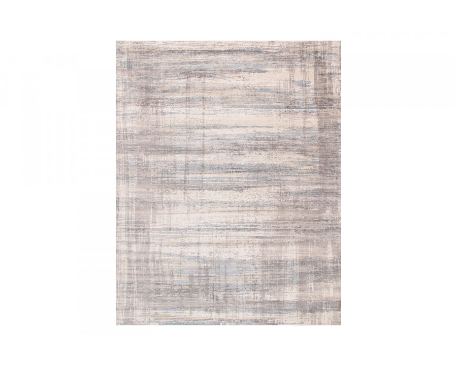 Pasargad Modern Collection Handloom Silver Bamboo Silk and Wool Area Rug (PEL-47 6X9) - 72'' x 108''