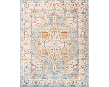 Pasargad - Heritage Collection Power Loom L Blue and Ivory Area Rug PFH-02