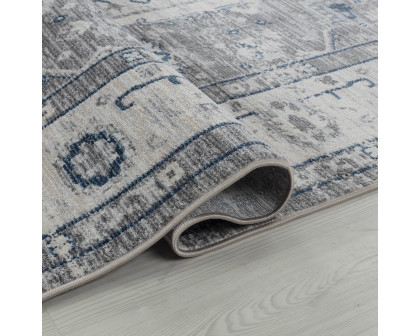 Pasargad Heritage Collection Power Loom Polypropylene/Polyester Area Rug - Gray/Ivory, 144" x 180" (pfh-02G 12x15)