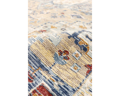 Pasargad - Heritage Collection Power Loom Polypropylene/Polyester Area Rug in Gold/Ivory, 120" x 168" (PFH-02GLD 10x14)