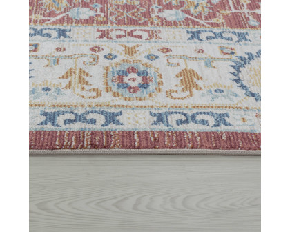 Pasargad Heritage Collection Power Loom Polypropylene/Polyester Area Rug - Rust/Ivory, 120" x 168" (pfh-02R 10x14)