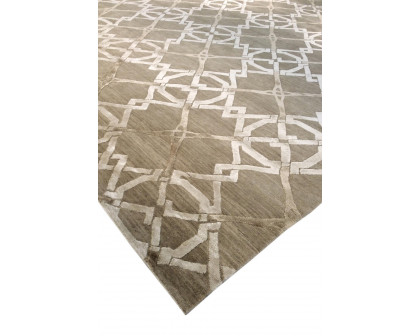 Pasargad - Modern Collection Hand-Knotted Silk and Wool Area Rug 97'' x 121'' (PG-02-1 8X10)