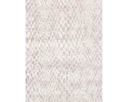 Pasargad - Modern Collection Hand-Knotted Silk/Wool Area Rug in Silver/Ivory, 119" x 168" (PG-1630-1 10x14)