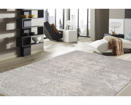 Pasargad - Modern Collection Hand-Knotted Silk and Wool Area Rug 108'' x 142'' (PG-1867-4 9X12)