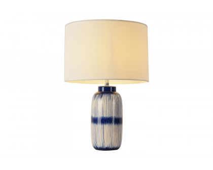 Pasargad - Garcia Collection Metal and Ceramic Table Lamp Lights