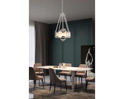 Pasargad - Bistro Collection Metal and Glass Pendant Lights