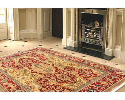 Pasargad - Agra Collection Hand-Knotted Lamb's Wool Area Rug 96'' x 118'' (PH-128 8X10)