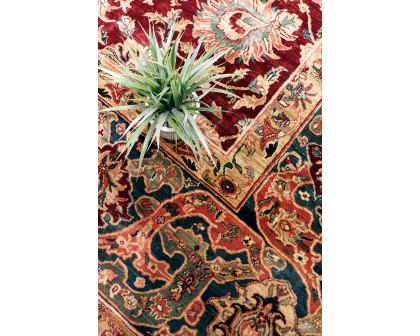 Pasargad Crown Jewel Agra Collection Hand-Knotted Lamb's Wool Area Rug (PH-231 12X16) - 148'' x 186''