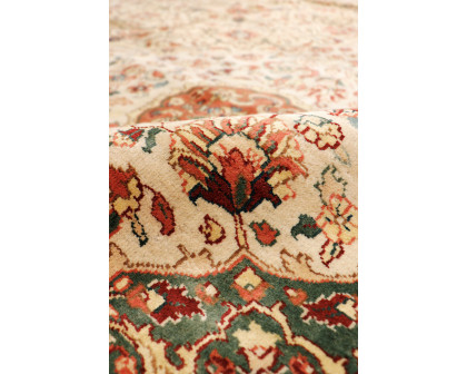 Pasargad Crown Jewel Agra Collection Hand-Knotted Lamb's Wool Area Rug (PH-260 10X10) - 120'' x 124''