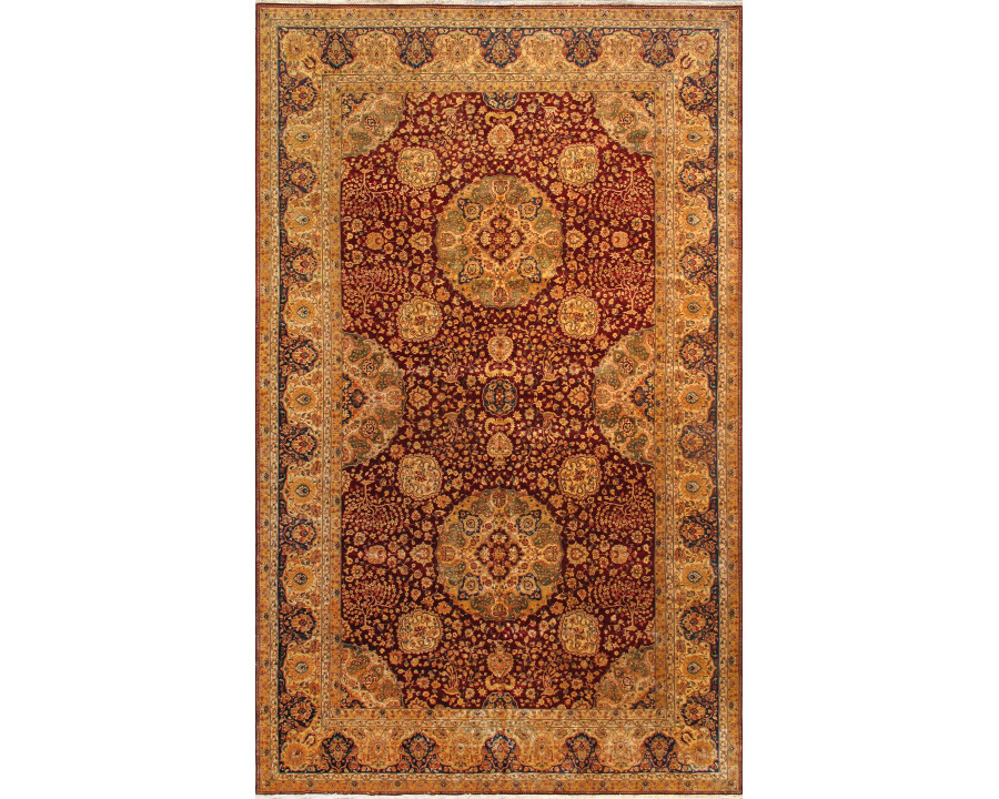 Pasargad - Crown Jewel Agra Collection Hand-Knotted Lamb's Wool Area Rug PH-260