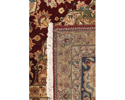 Pasargad Agra Collection Hand-Knotted Lamb's Wool Area Rug - Red/Multi, 134" x 220" (PH-260 11X18)