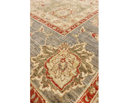 Pasargad - Denver Collection Hand-Knotted Lamb's Wool Area Rug in Green/Blue, 118" x 118" (PHR-920 10x10)