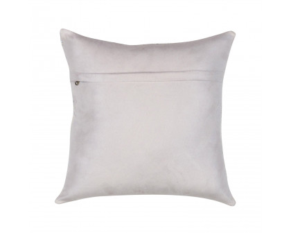 Pasargad - Zippered Cowhide Throw Pillow in 17" x 17" (PICU-28)