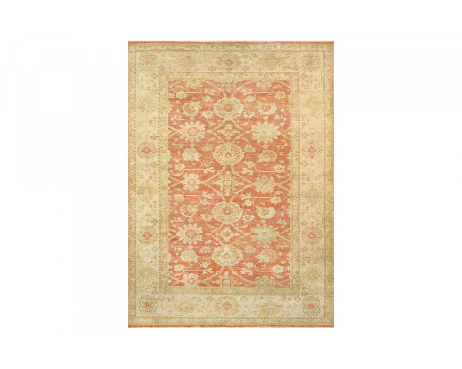 Pasargad Sultanabad Collection Hand-Knotted Lamb's Wool Area Rug (PJ-504 10X14) - 123'' x 169''