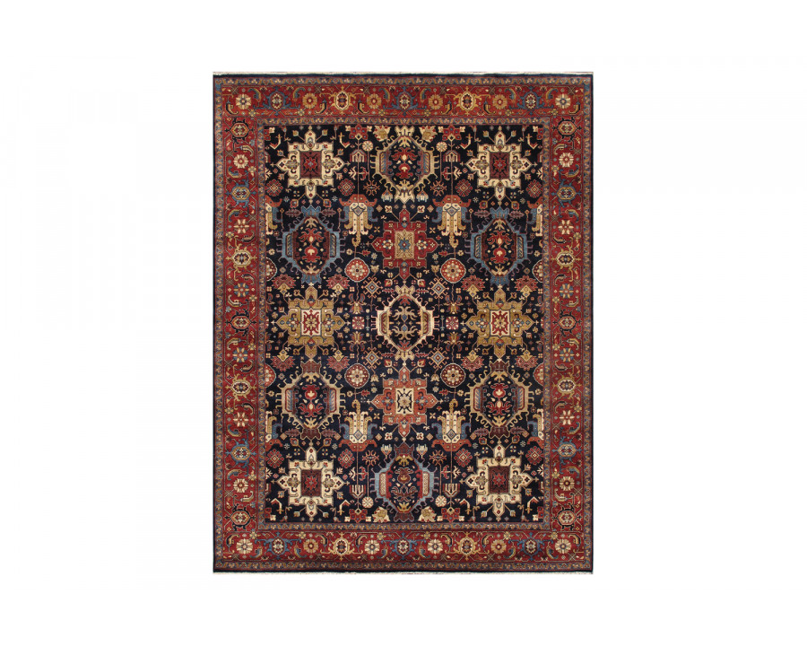 Pasargad Karabakh Collection Hand-Knotted Wool Area Rug (PJFZ-56 8X10) - 93'' x 123''