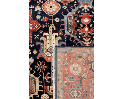 Pasargad Karabakh Collection Hand-Knotted Wool Area Rug (PJFZ-56 8X10) - 93'' x 123''