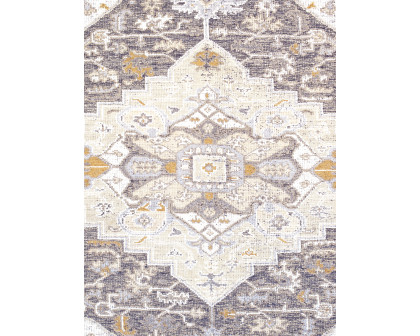 Pasargad - Serapi Collection Hand-Knotted Silk/Wool Area Rug in Blue, 98" x 122" (PJK-18 8x10)