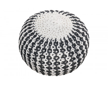 Pasargad - Santorini Cotton Pouf (PJO-3951)