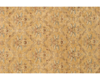 Pasargad - Ferehan Collection Hand-Knotted Lamb's Wool Area Rug 107'' x 137'' (PKB-1357 GOLD 9X11)