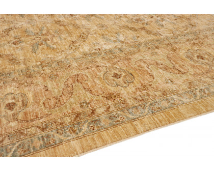 Pasargad - Ferehan Collection Hand-Knotted Lamb's Wool Area Rug 107'' x 137'' (PKB-1357 GOLD 9X11)