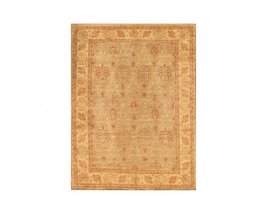 Pasargad - Ferehan Collection Hand-Knotted Lamb's Wool Area Rug 117'' x 164'' (PKB-1486 L.BLUE10X14)