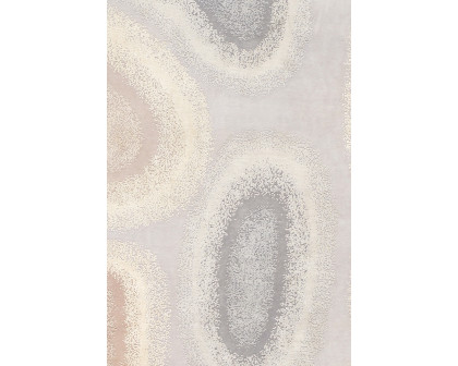 Pasargad - Modern Collection Hand-Knotted Silk and Wool Silver Area Rug 97'' x 118'' (PKE-162 8X10)