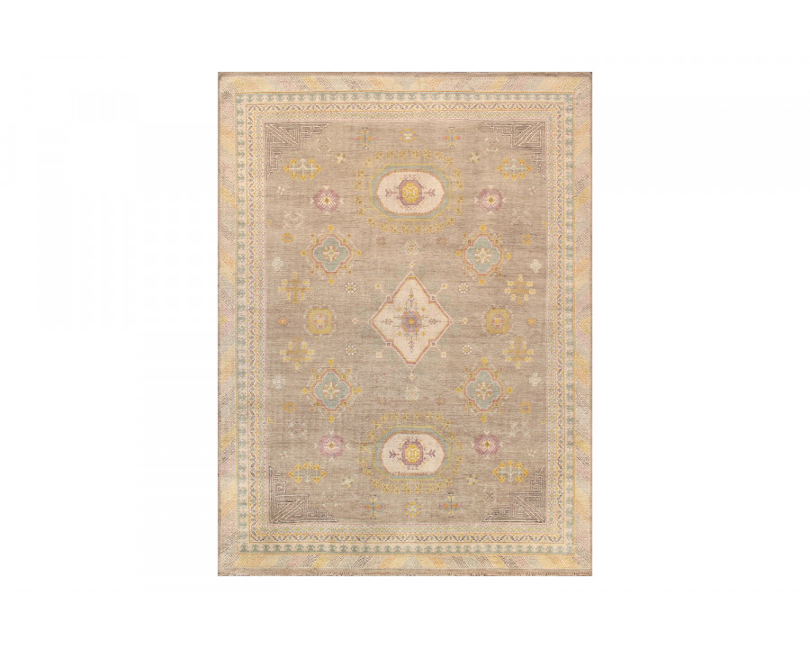 Pasargad Khotan Collection Hand-Knotted Wool Area Rug (PKH-530 8X10) - 98'' x 120''