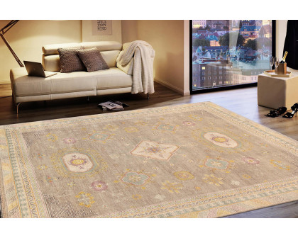 Pasargad Khotan Collection Hand-Knotted Wool Area Rug (PKH-530 8X10) - 98'' x 120''