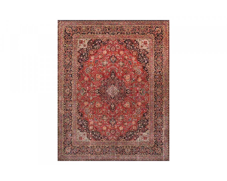 Pasargad - Kashan Collection Hand-Knotted Lamb's Wool Area Rug PL