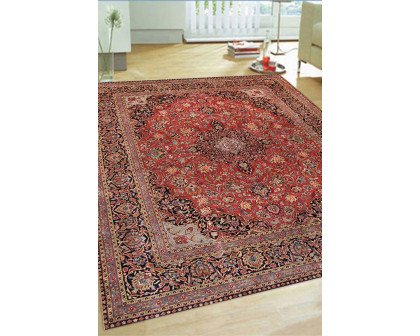 Pasargad - Kashan Collection Hand-Knotted Lamb's Wool Area Rug PL