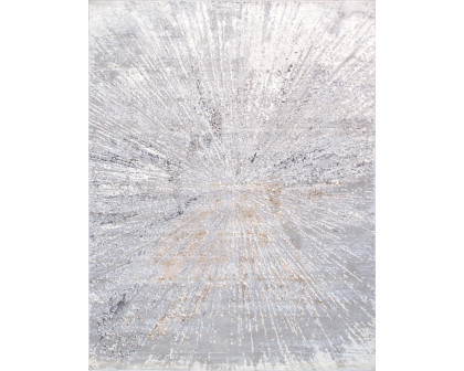 Pasargad - Starburst Collection Power Loom White Area Rug PL-694C