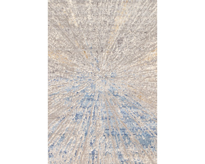 Pasargad - Starburst Design Power Loom White Area Rug PL-694D