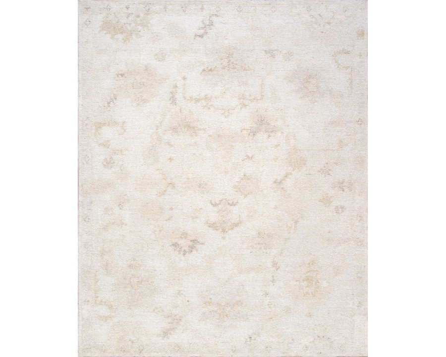 Pasargad - Oushak Collection Hand-Knotted Wool Area Rug in Camel, 111" x 142" (PLI-06 9x12)