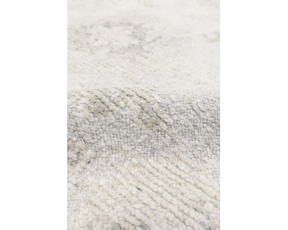 Pasargad - Oushak Collection Hand-Knotted Wool Area Rug in Silver, 111" x 145" (PLI-07 9x12)