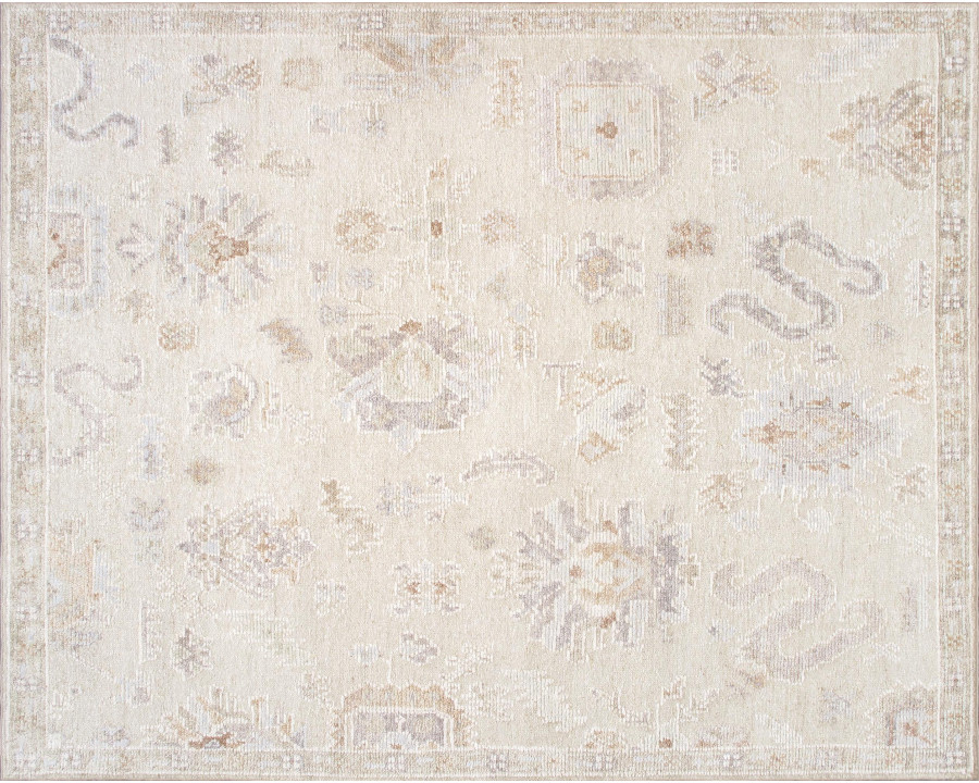 Pasargad - Oushak Collection Hand-Knotted Wool Area Rug in Gold, 111" x 144" (PLO-19 9x12)