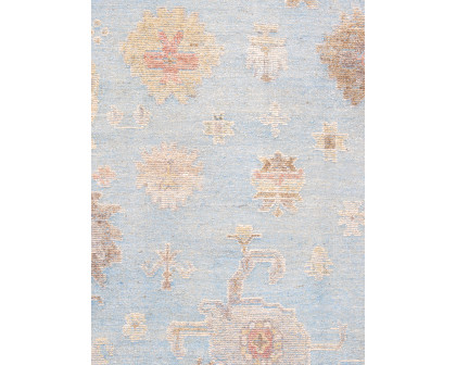 Pasargad - Oushak Collection Hand-Knotted Wool Area Rug in L. Blue, 111" x 145" (PLO-28 9x12)