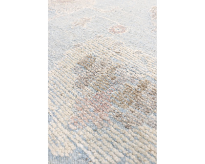 Pasargad - Oushak Collection Hand-Knotted Wool Area Rug in L. Blue, 111" x 145" (PLO-28 9x12)