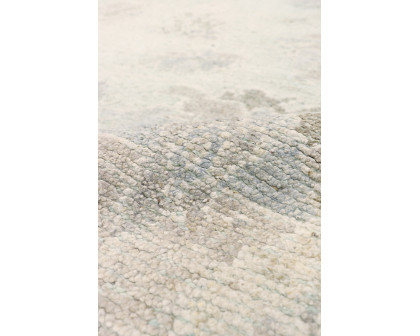 Pasargad - Oushak Collection Hand-Knotted Wool Area Rug in Aqua, 111" x 143" (PLO-58 9x12)