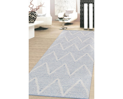 Pasargad Simplicity Collection Hand-Woven Cotton Runner (PLW-05 2.06X10) - 30'' x 120''