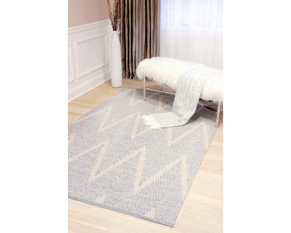 Pasargad Simplicity Collection Hand-Woven Cotton Area Rug (PLW-05 4X6) - 48'' x 72''