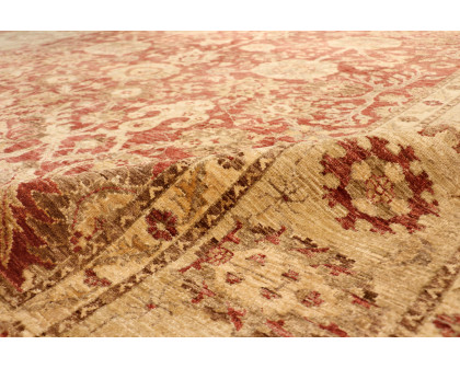 Pasargad Ferehan Collection Hand-Knotted Lamb's Wool Area Rug (PMG-301 RUST 9X12) - 109'' x 144''