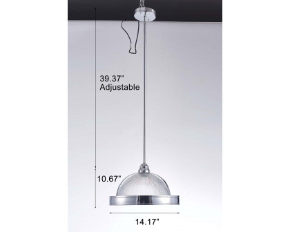 Pasargad - Natalie Collection Metal and Glass Pendant Lights