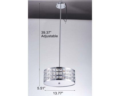 Pasargad - Hermoza Collection Metal and Crystal Pendant Lights (PMT-05)