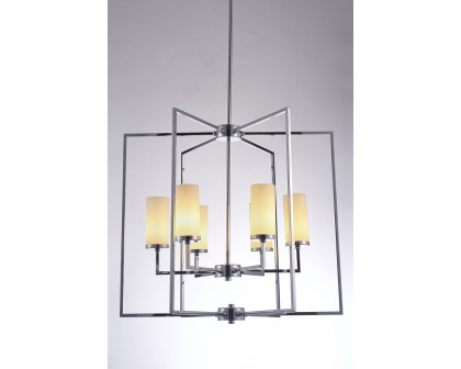 Pasargad - Riva Collection Metal and Glass Chandelier Lights (PMT-07)