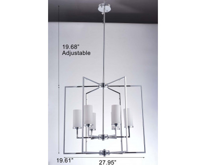 Pasargad - Riva Collection Metal and Glass Chandelier Lights (PMT-07)